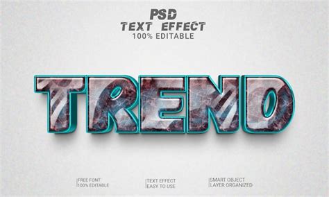 Tendance D Effet De Style De Texte Modifiable Fichier Psd Premium Avec