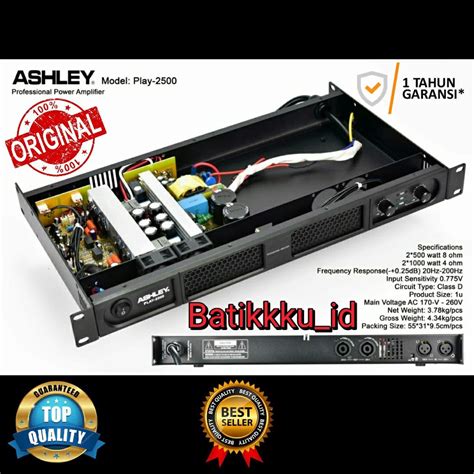 Jual Power Amplifier Ashley Play Play Original Class D Power