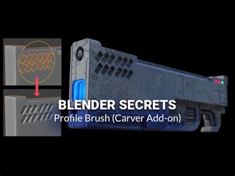 Blender Secrets Profile Brush Carver Add On Youtube