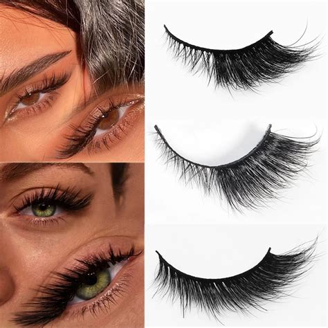 Mink Lash Handmade Winged Faux Eyelashes Natural Long Lashes For