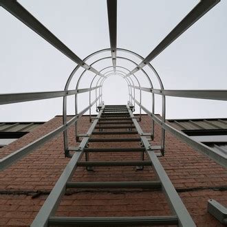 Dynarail Safety Ladder And Cage System In Durham College Ontario