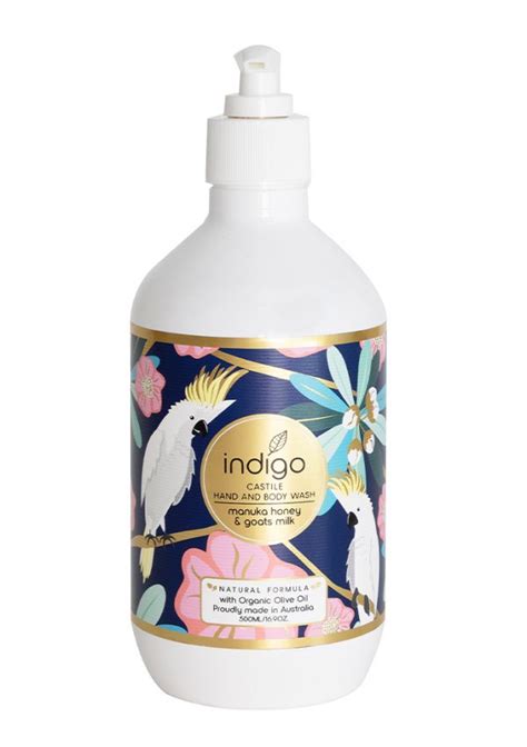 Indigo Olive Oil Manuka Honey And Goats Milk Hand And Body Wash 500ml