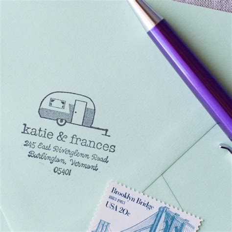 Modern Custom Return Address Stamps And Stationery By Chattypress