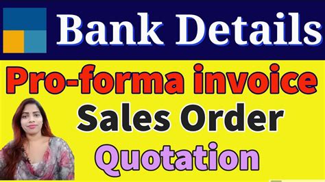 Bank Details Add In Quotation Proforma Sales Order In Tally Prime I