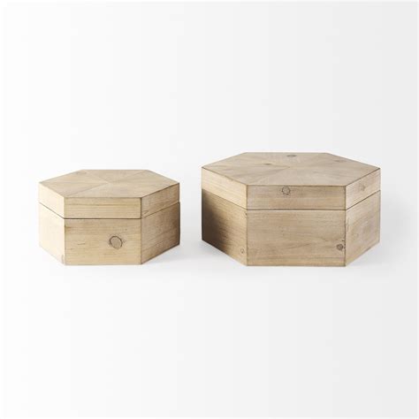 Foundry Select 2 Piece Solid Wood Box Set Wayfair