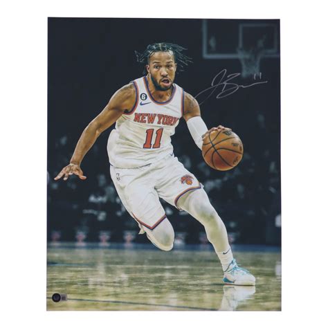 Jalen Brunson Signed Knicks 16x20 Photo Beckett Pristine Auction