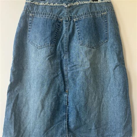 Gloria Vanderbilt Denim Skirt Size 6 See Photo For Depop