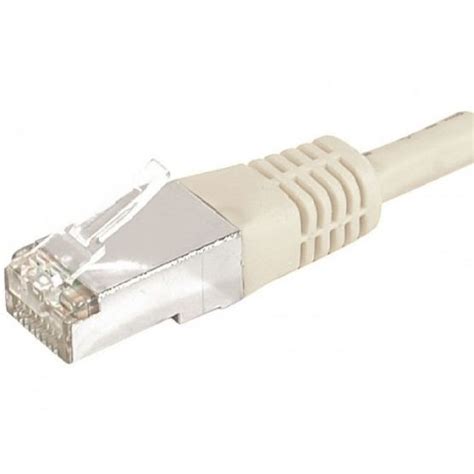 Cordon RJ45 catégorie 6A F UTP gris 3 m DEXLAN Réf 859506