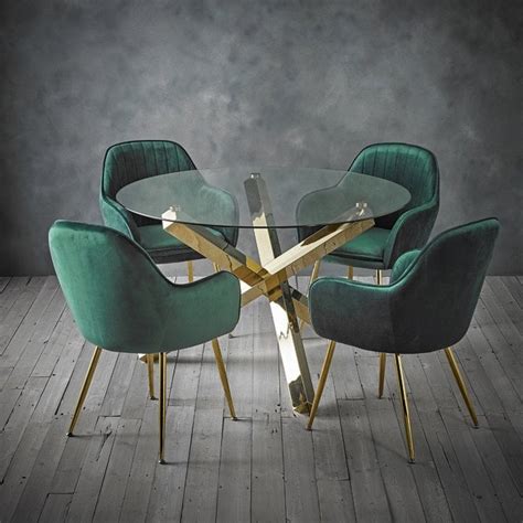 Lara Forest Green Dining Chair Lpd Furniture Leader Stores Green