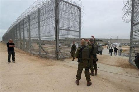 Israel Announces The Completion Of The Construction Of An Underground Wall On The Gaza Border