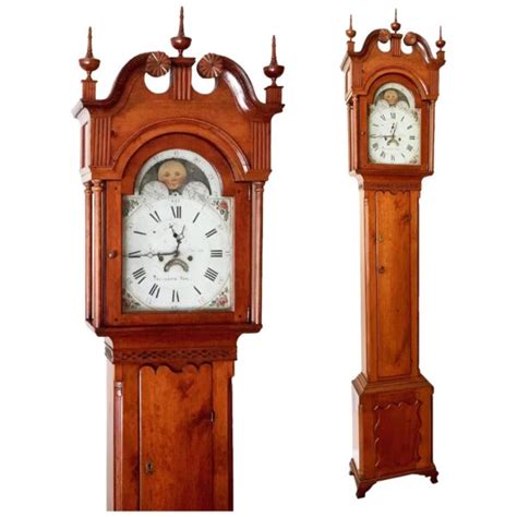 Antique Tall Case Grandfather Clocks Adams Brown Co Antique Clocks