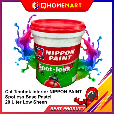 Jual Cat Tembok Interior Nippon Paint Spotless Base Pastel Liter Low