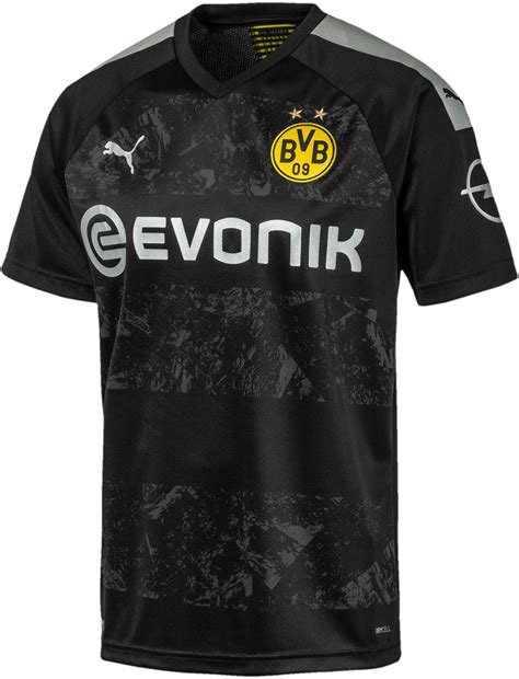 PUMA Mens Bvb Away Shirt Replica With Evonik Logo