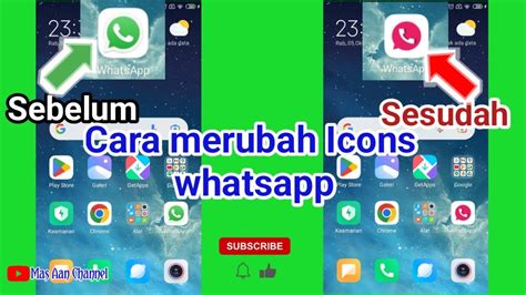 Cara Mengganti Icons Wa Gb Youtube