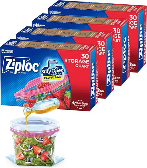 Ziploc Bolsas De Almacenamiento Con Tecnolog A Grip N Seal Para