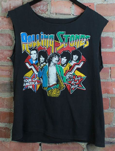 Vintage Rolling Stones Concert T Shirt Tour Of America Etsy