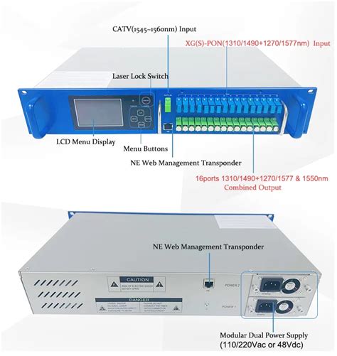 Nm G Pon Xgs Pon Module Type Wdm Edfa Port Dbm Fiber Optical