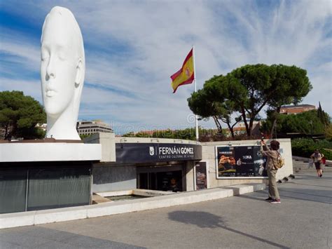 Tourist Takes Picture Of Julia The White Marble Sculpture Made By