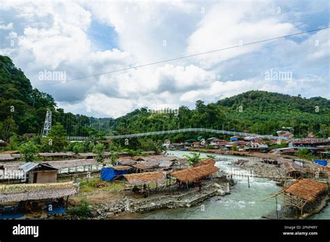 Bukit Lawang Village And River View In Sumatra Indonesia Bukit Lawang