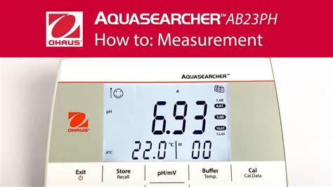 How To Measurement OHAUS AquaSearcher Water Analysis Bench Meters