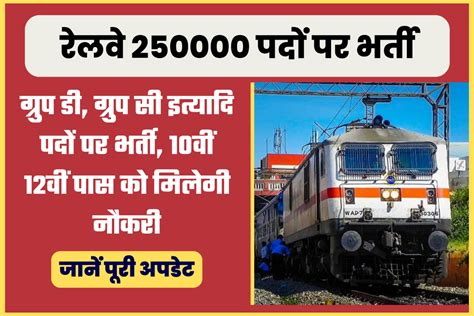 Railway Group D Bharti Notification 2024 रेलवे ग्रुप डी 250906 पदों