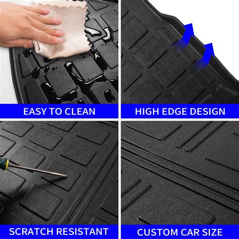 Rongtaod Floor Mats Compatible With 2019 2024 Subaru Forester Trunk Mat