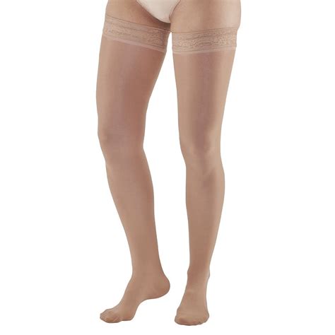 Ames Walker Aw Style 285 Signature Sheers 20 30 Mmhg Firm Compression Closed Toe Thigh High