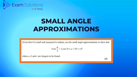 A Level Edexcel November 2021 Paper 2 Q4 Small Angle Approximations