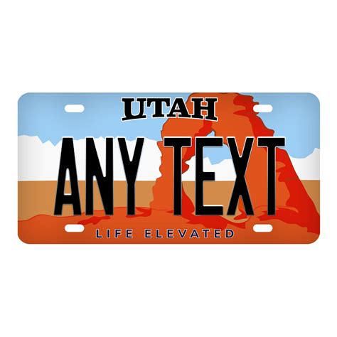 Custom Utah License Plate Personalized Name All 50 States Etsy Canada