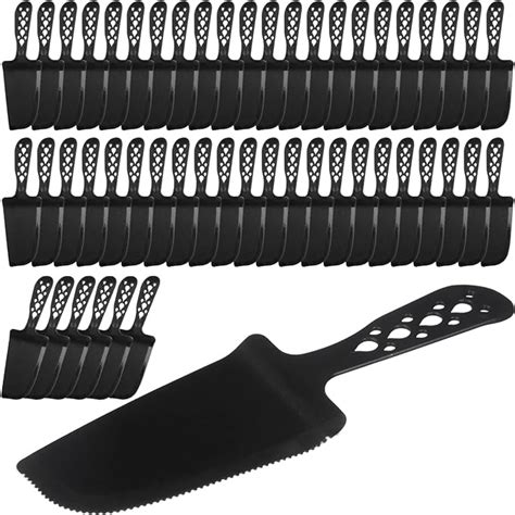 Amazon 50 PCS Disposable Plastic Cake Cutter And Server 8x2 3 In