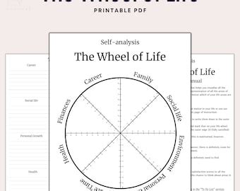 Wheel Of Life Template Printable Life Wheel Printable Planner Life