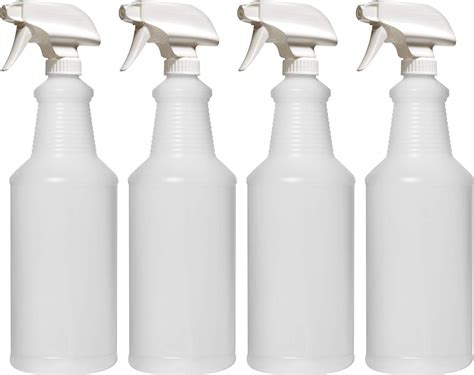 Bar5f Empty Plastic Spray Bottles 32 Oz For Cleaning And Chemical Solution Leak