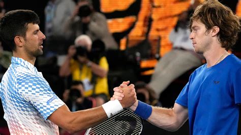 Australian Open Novak Djokovic Thrashes Andrey Rublev To Book Tommy