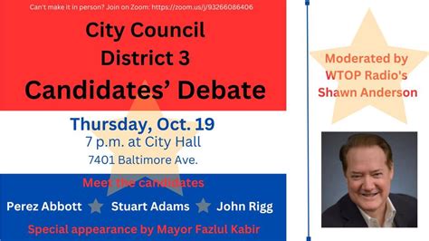 District 3 And Mayoral Candidate Forum Tomorrow Kabir Cares