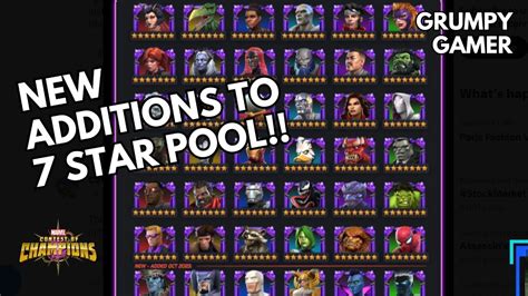 New 7 Star Pool Additions Mcoc Marvel Contest Of Champions Youtube