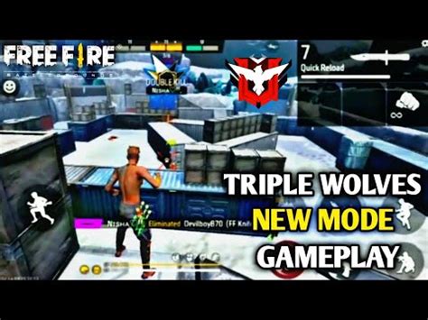 Triple Wolves Mode Gameplay In Garena Free Fire Max Youtube