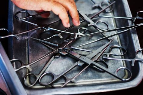 Sterilized Surgical Instruments Stock Image Image Of Operation Sharp