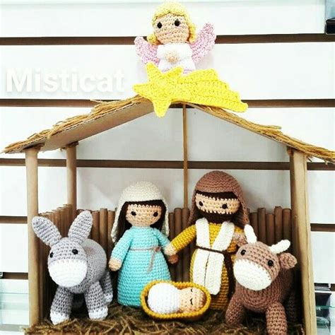 Nacimiento Belén Pesebre amigurumi Manualidades Muñecos tejidos a