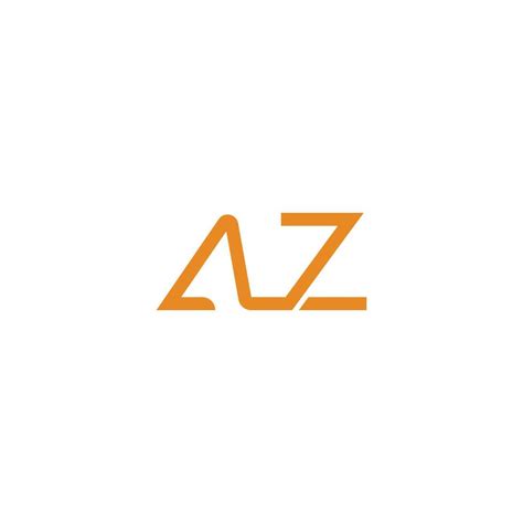 Initial Letter Az Or Za Logo Design Template Vector Art At