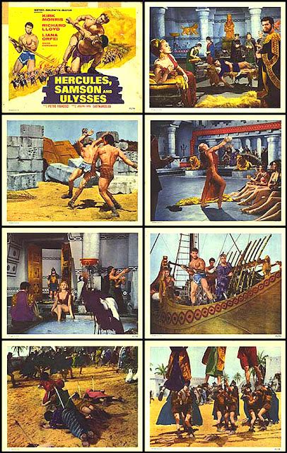 PEPLUM TV Lobby Card Set HERCULES SAMSON ULYSSES