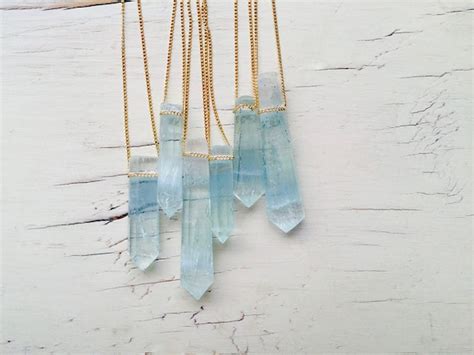 Aquamarine Necklace Aquamarine Pendant Necklace Aquamarine - Etsy