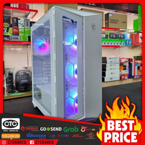 Promo Casing Gaming Msi Mpg Gungnir 110r White Edition Tempered Glass Atx Cicil 0 3x Jakarta