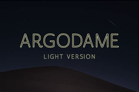 Argodame Outline Light Font By Nan Design Creative Fabrica