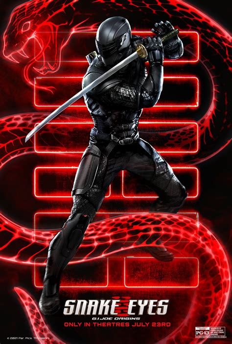 Snake Eyes El Origen Continúa Revelando Nuevos Pósters