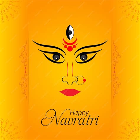 Premium Vector | Durga puja and happy navratri festival goddess durga ...