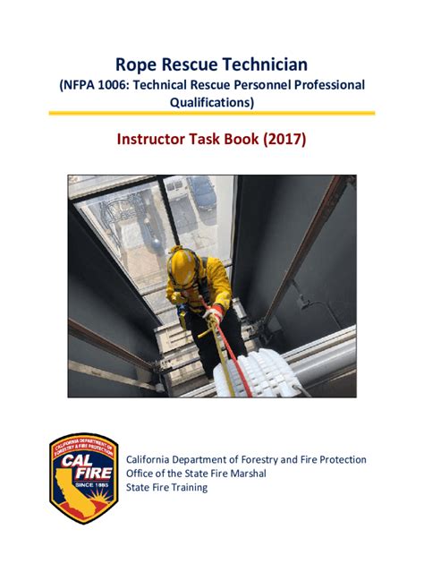 Fillable Online Osfm Fire Ca Rope Rescue Awareness Operations