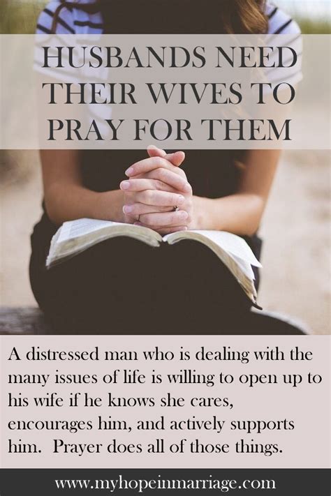 Husbands Need Their Wives To Pray For Them Praying Wife Pray