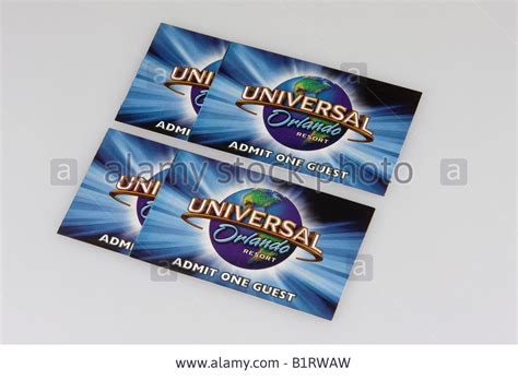 Stock Photo - Tickets to Universal Studios in Orlando, Florida, USA | Universal studios orlando ...