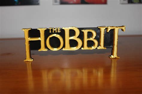The Hobbit 3d Printed Logo Art 4665053642