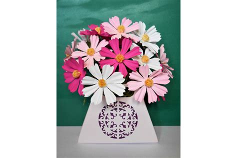 Cosmos Flower Arrangement · Creative Fabrica